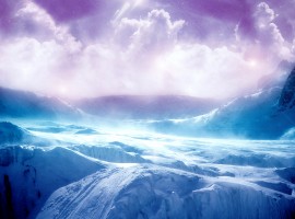 High resolution ice terrain wallpaper