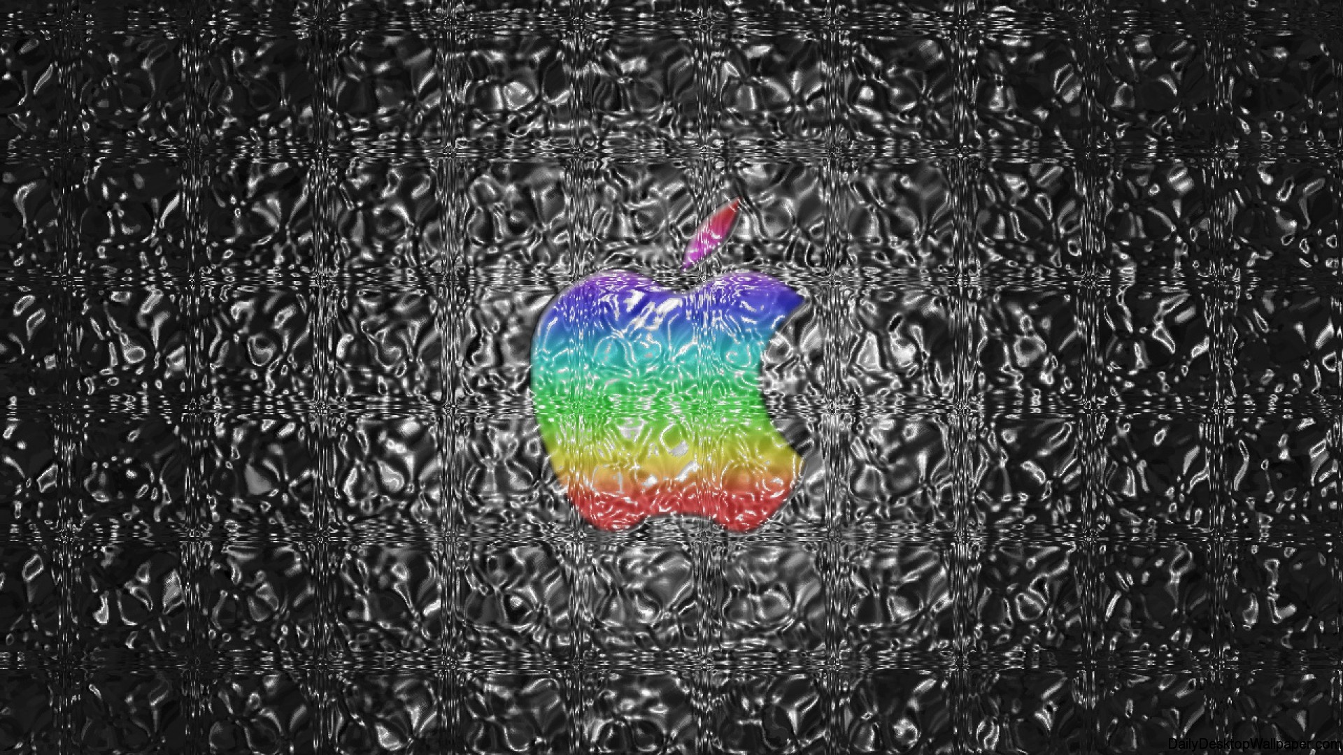 Distorted Apple wallpaper