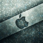 Icy Apple Logo wallpaper