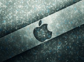 Icy Apple Logo wallpaper