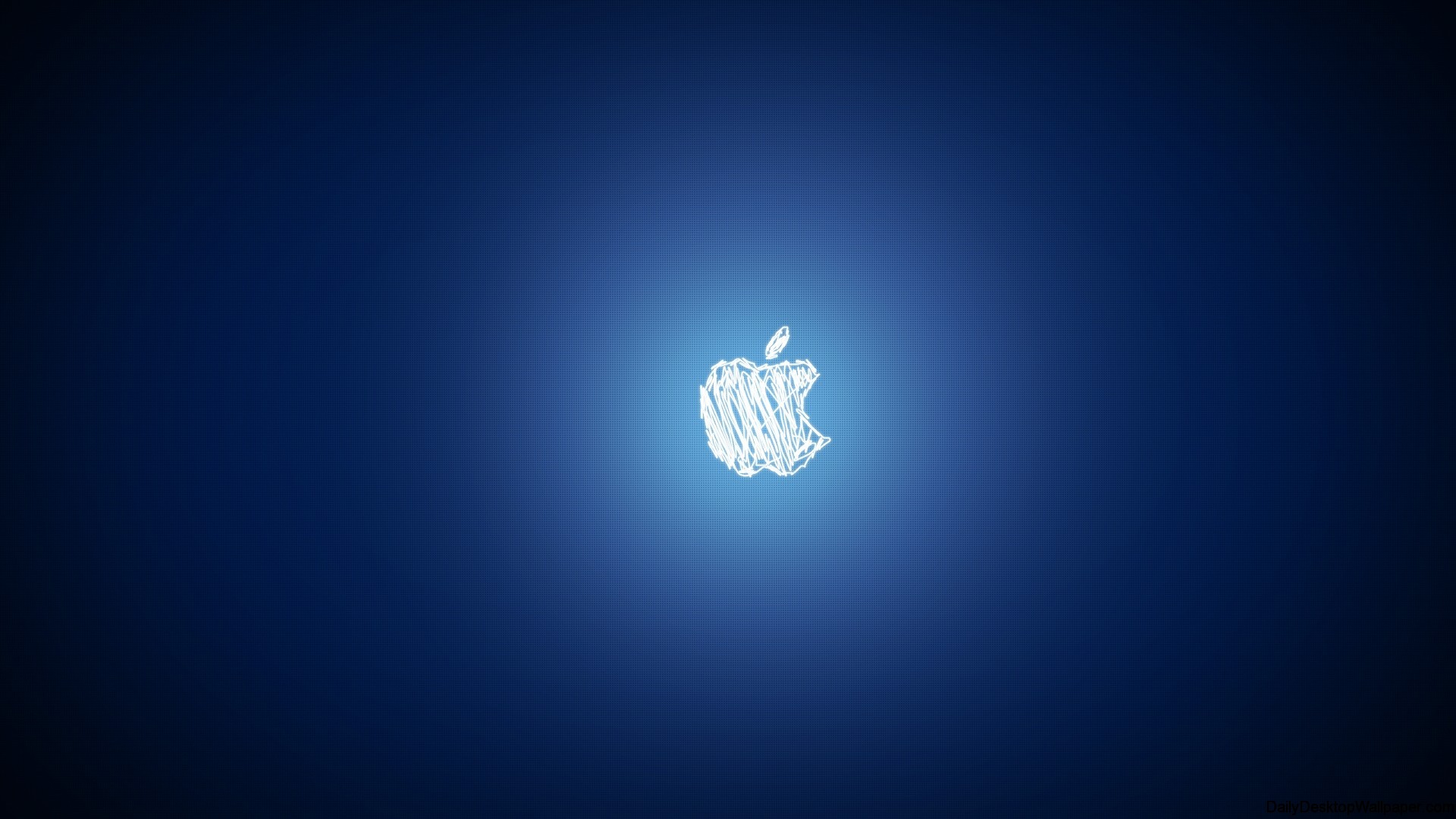 Scirbbled Apple Logo Wallpaper