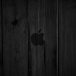 Dark wood OS X Apple wallpaper