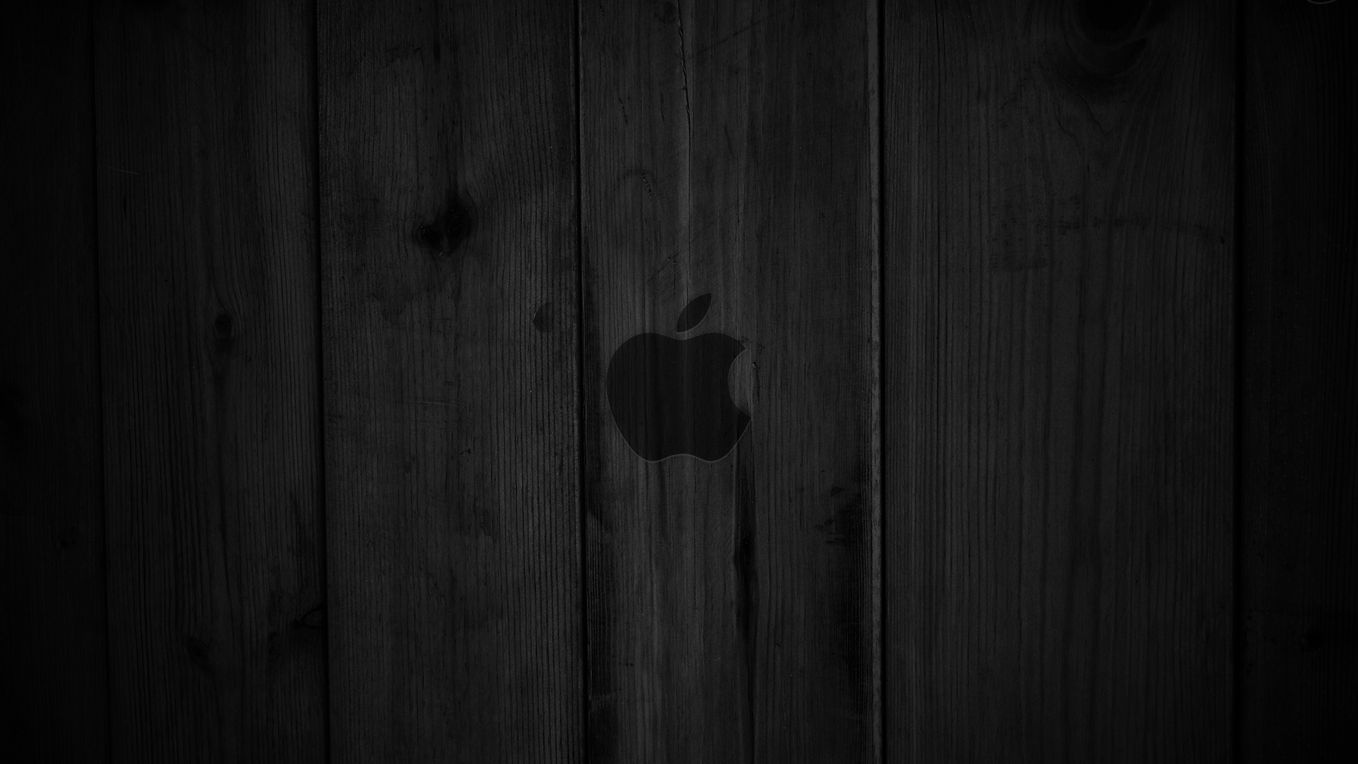 Dark wood OS X Apple wallpaper
