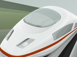 High speed cartoon train wallpaper
