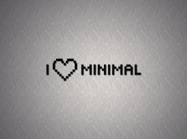 I Love Minimal Pixelated