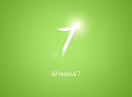 Simple green Windows 7 logo