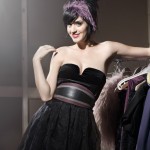Katy Perry black dress wallpaper