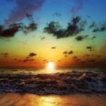 Sunset, Sun and Sea Nature Wallpaper