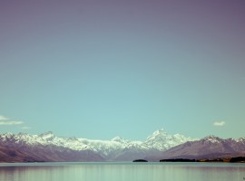 View Across a winter Lake wallpaper