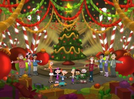 Phineas and Ferb Christmas Wallpaper