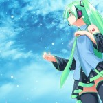 Green Haired HD Anime Girl Wallpaper