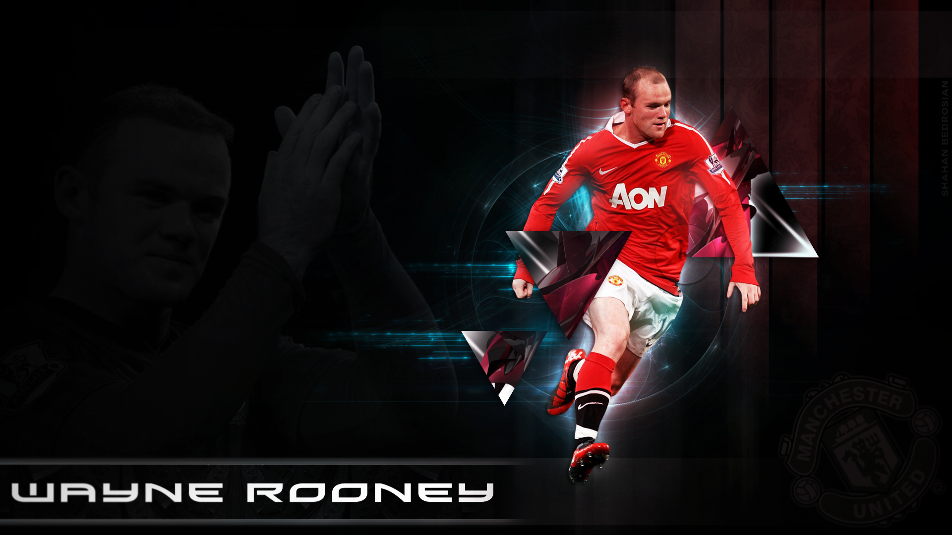 HD Legend Background of Wayne Rooney