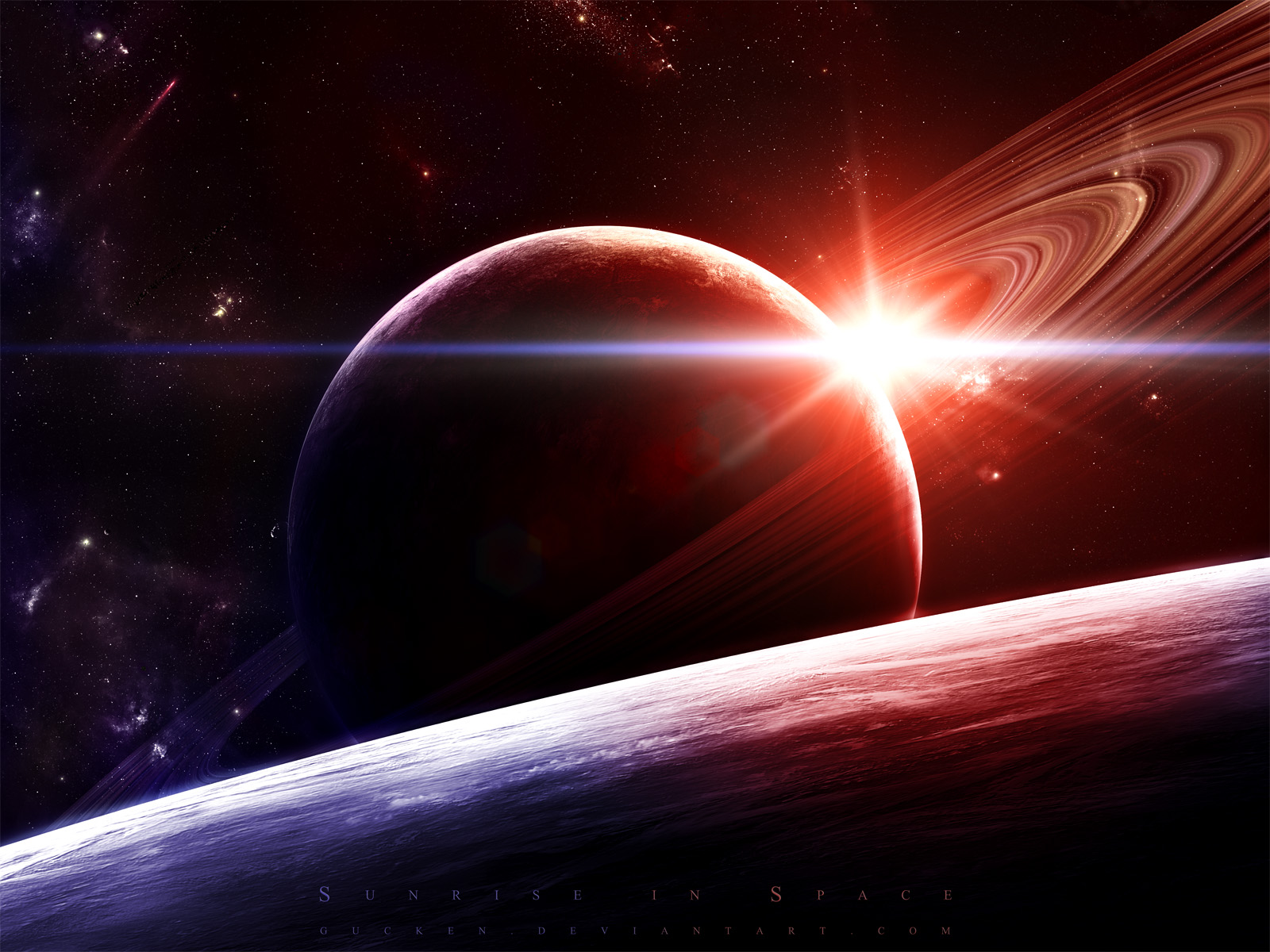 Sunrise in Space Wallpaper - High Definition, High Resolution HD Wallpapers  : High Definition, High Resolution HD Wallpapers