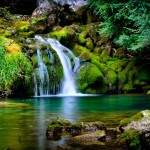 Serene Desktop Waterfall Wallpaper