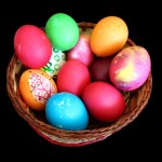 Easter Eggs in Basket Wallpaper