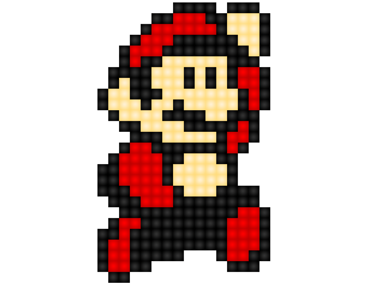 Pixel Mario High Resolution Wallpaper.