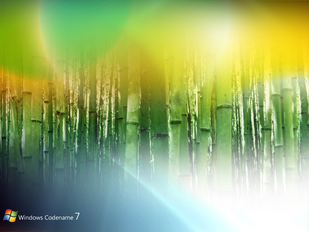 Windows 7 bamboo wallpaper
