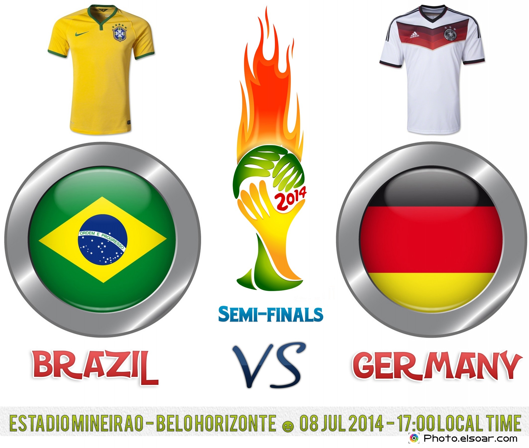 Brazil Vs Germany World Cup 2014 Semi-Finals