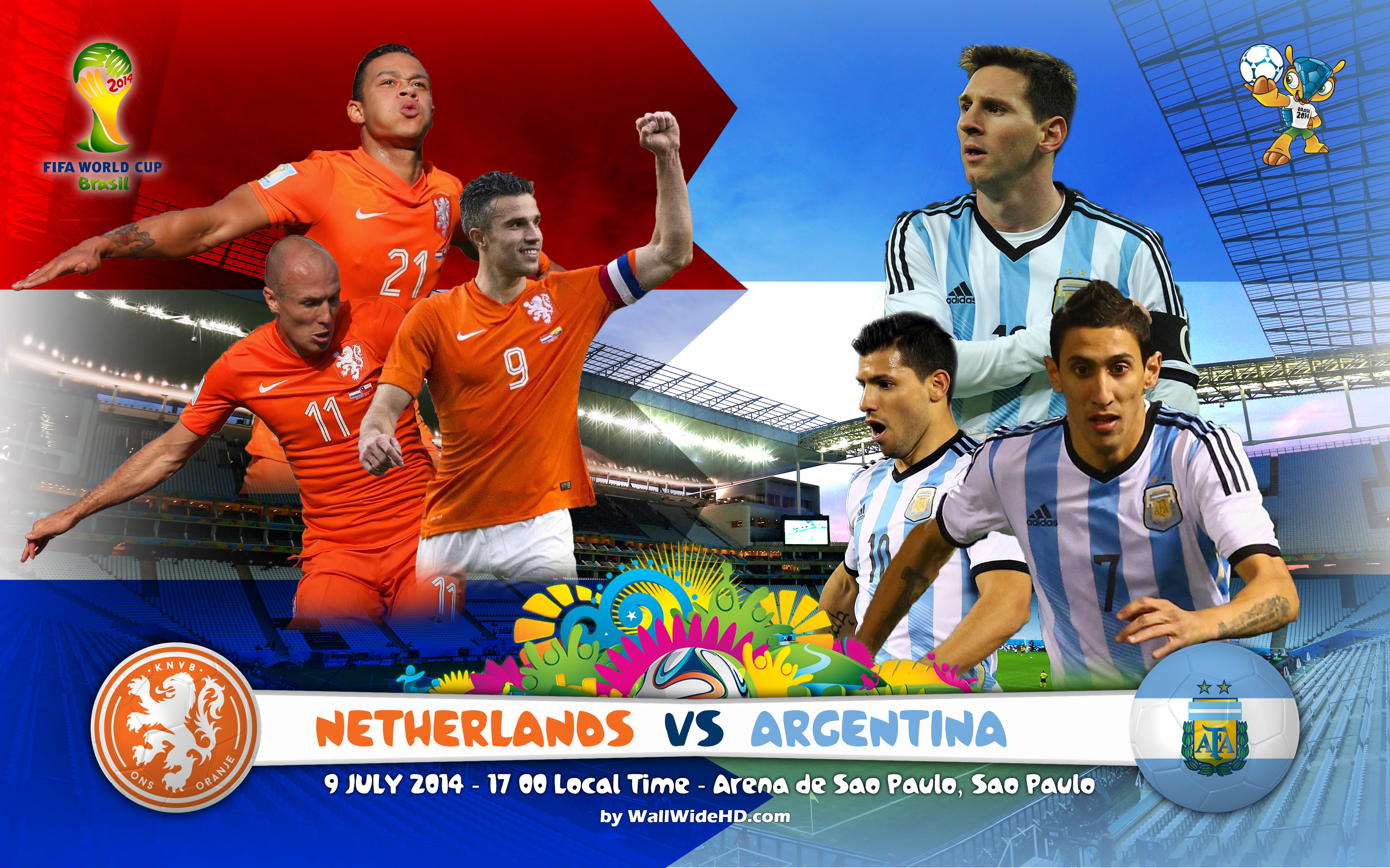 Netherlands Vs Argentina World Cup 2014 Semi-Finals