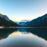 Serene Mountain Lake at Dawn