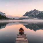 Serene Mountain Lake at Dawn